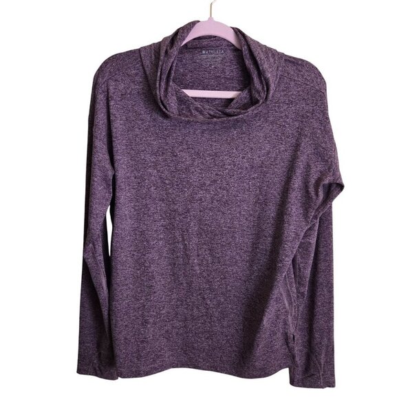 Athleta Uptempo ll Hoodie Sweatshirt Pino Plum Heather 2022 Size M - Picture 2 of 8